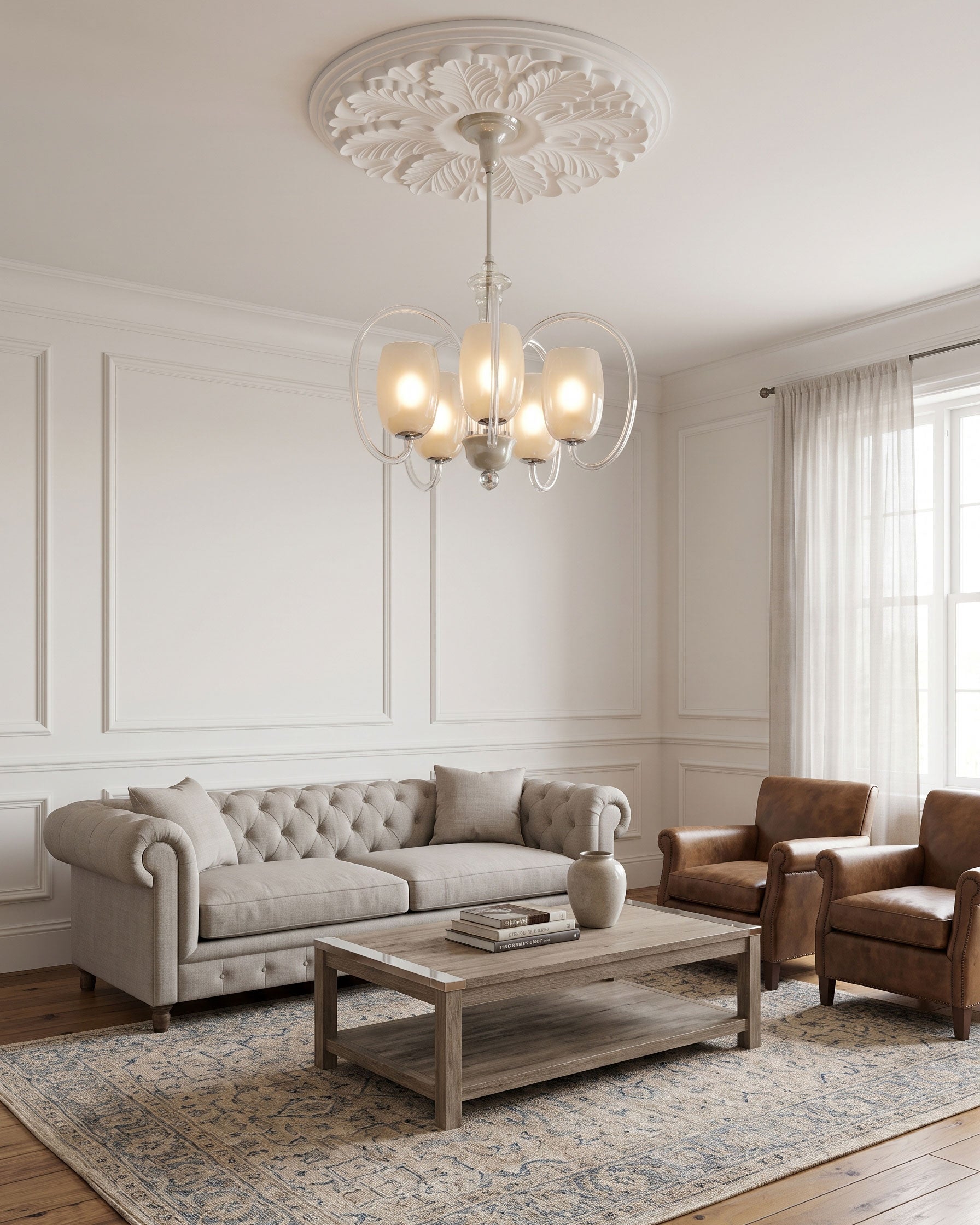 Benoit Mid-Century Chandelier