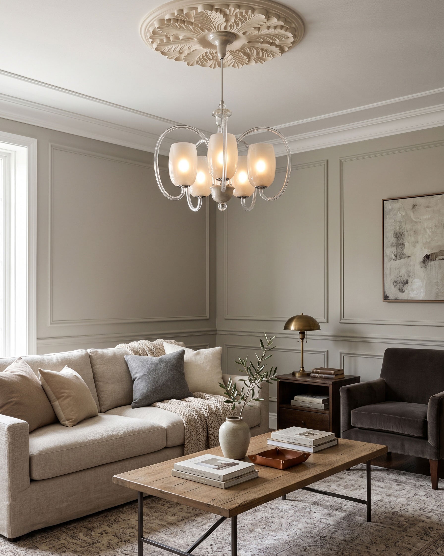 Benoit Mid-Century Chandelier