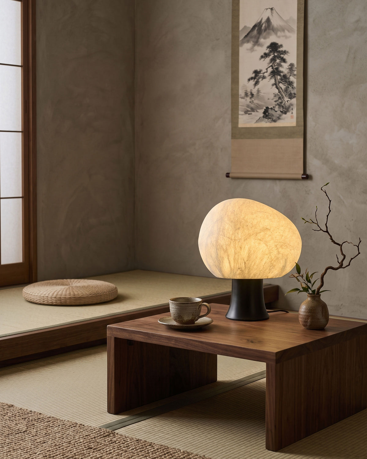 Biren Mulberry Silk Table Lamp
