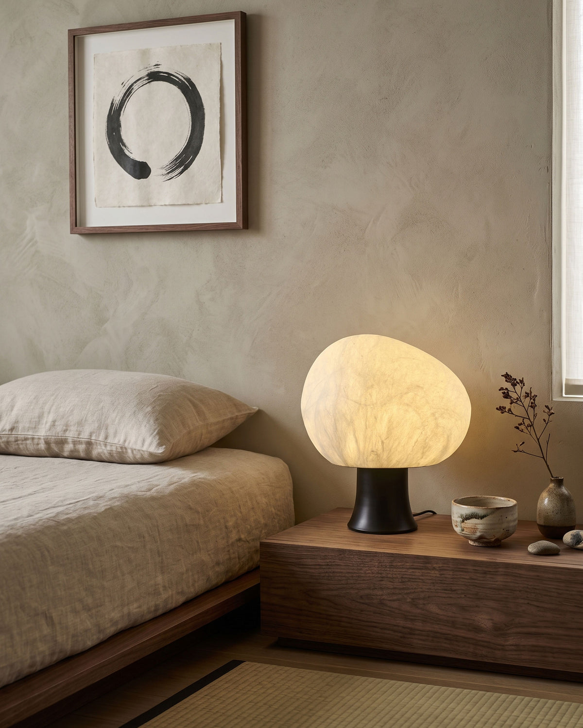 Biren Mulberry Silk Table Lamp