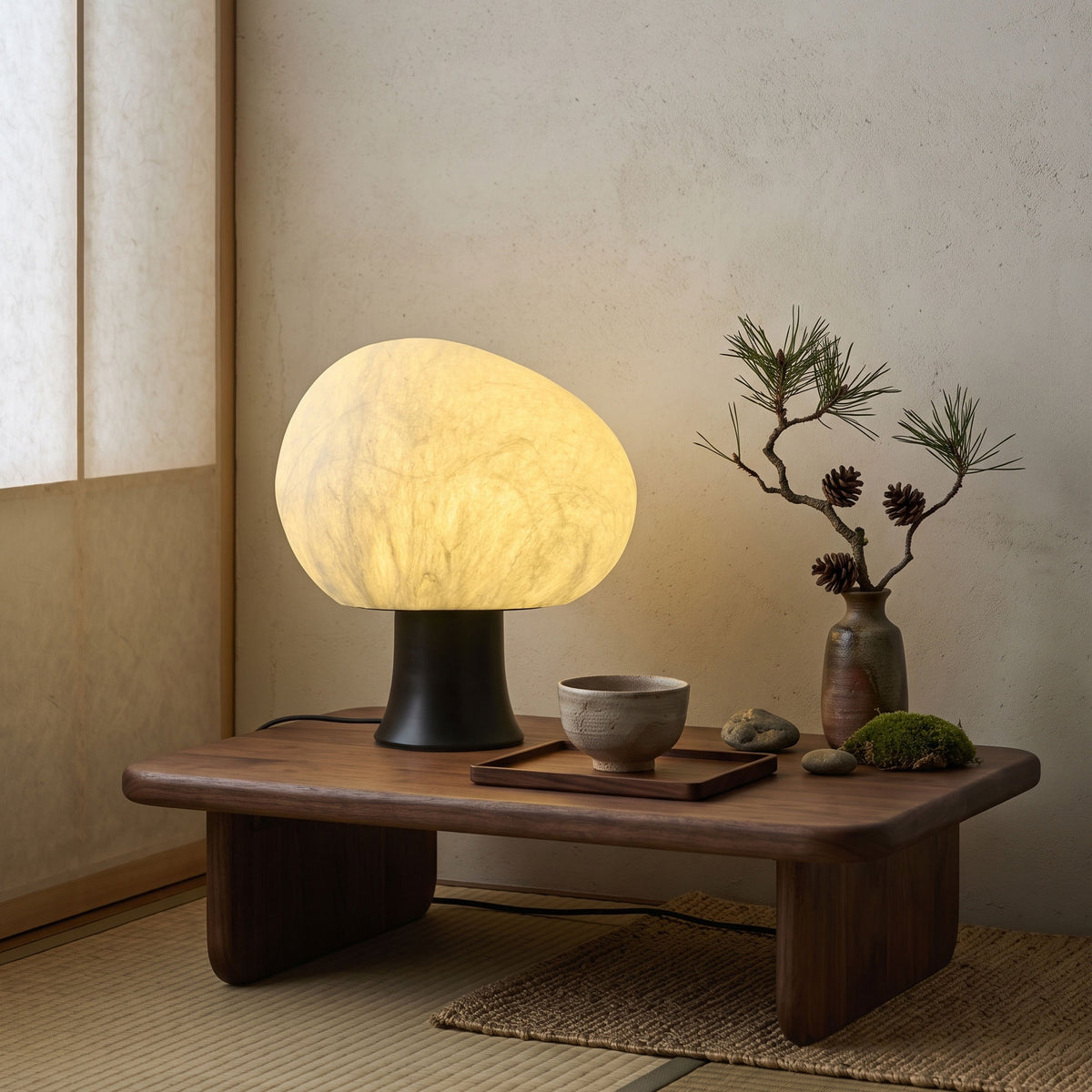 Biren Mulberry Silk Table Lamp