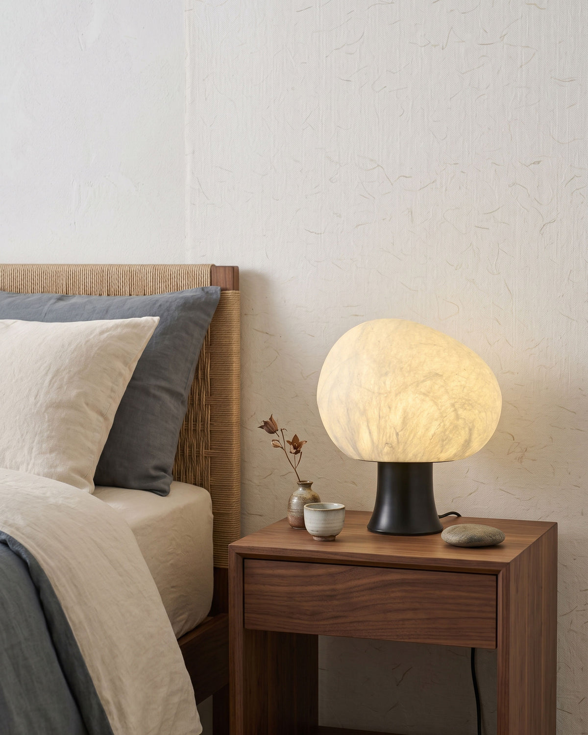 Biren Mulberry Silk Table Lamp