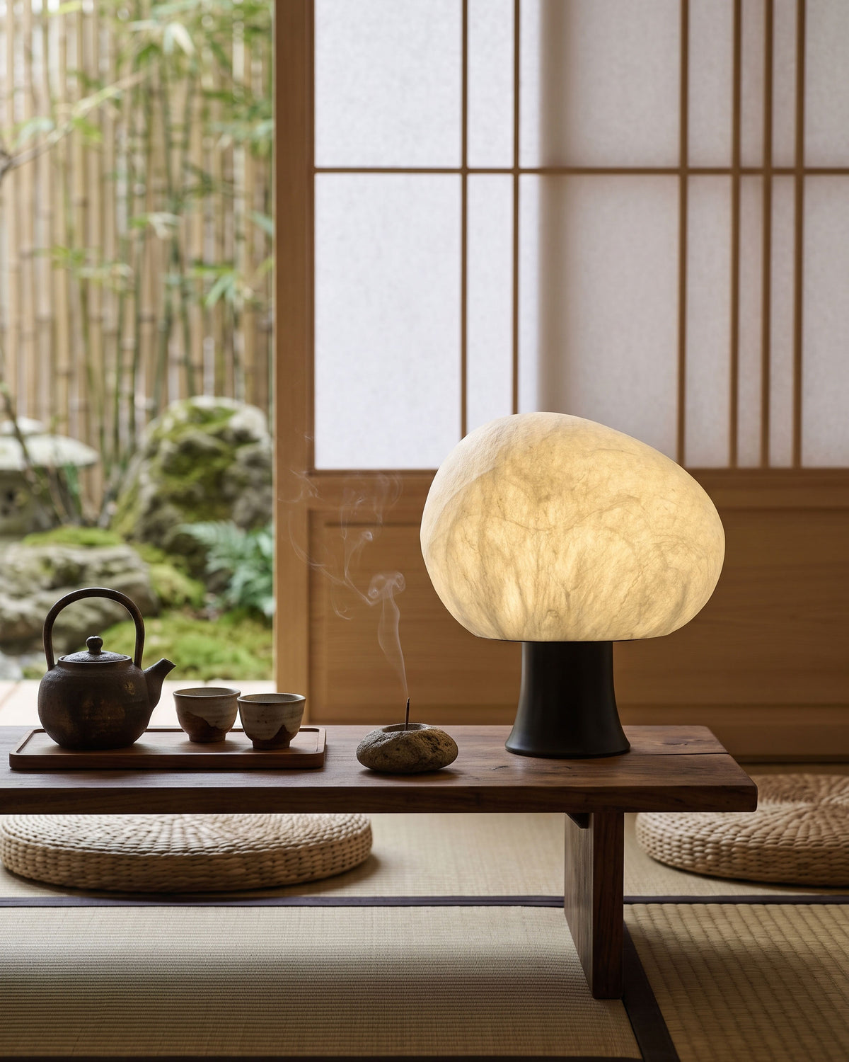 Biren Mulberry Silk Table Lamp