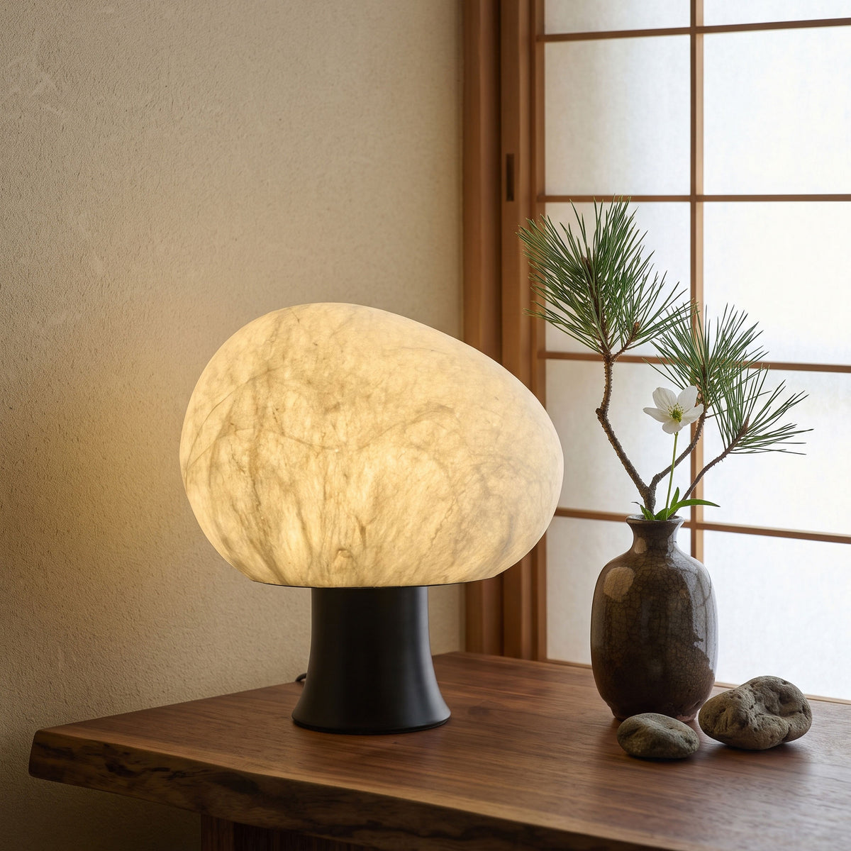 Biren Mulberry Silk Table Lamp
