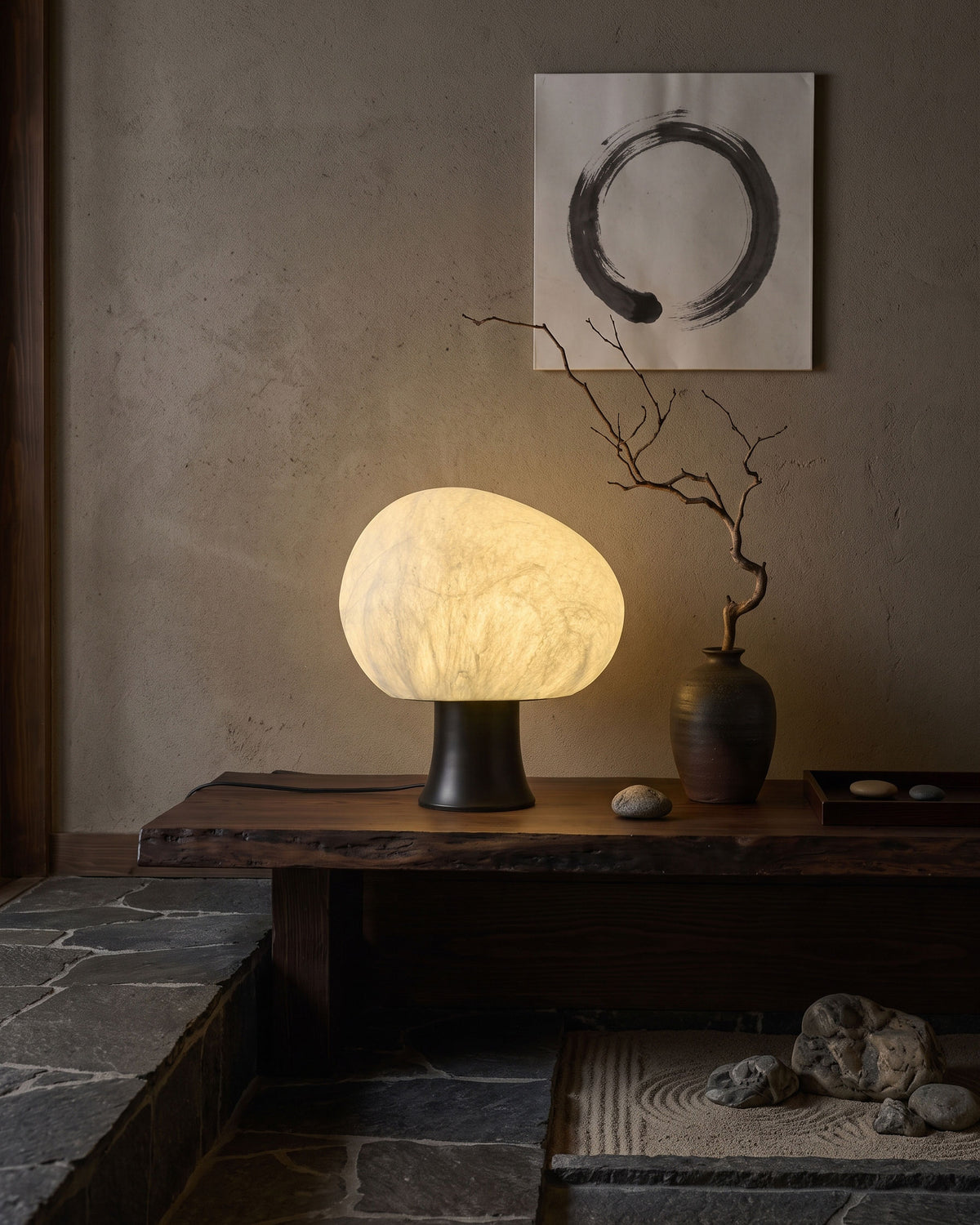 Biren Mulberry Silk Table Lamp