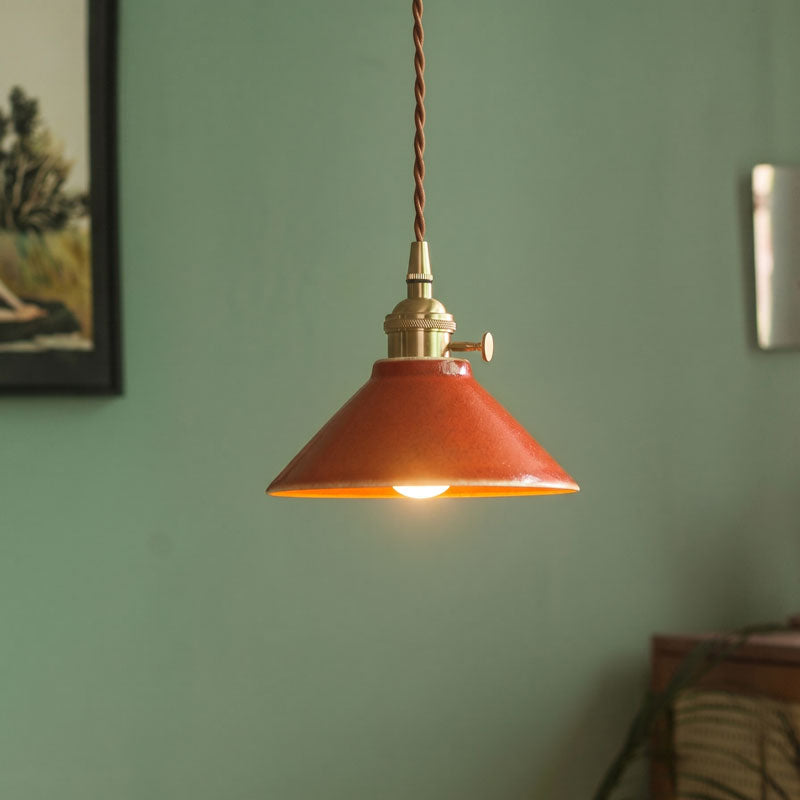Blaine Vintage Cone Pendant Light