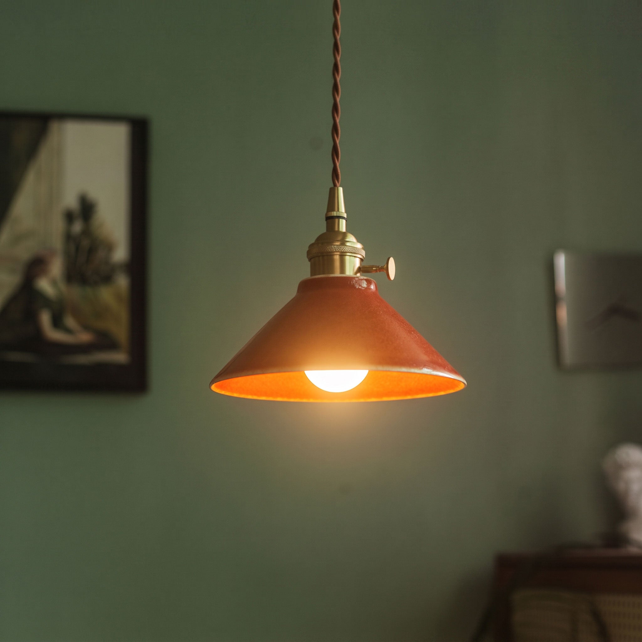 Blaine Vintage Cone Pendant Light