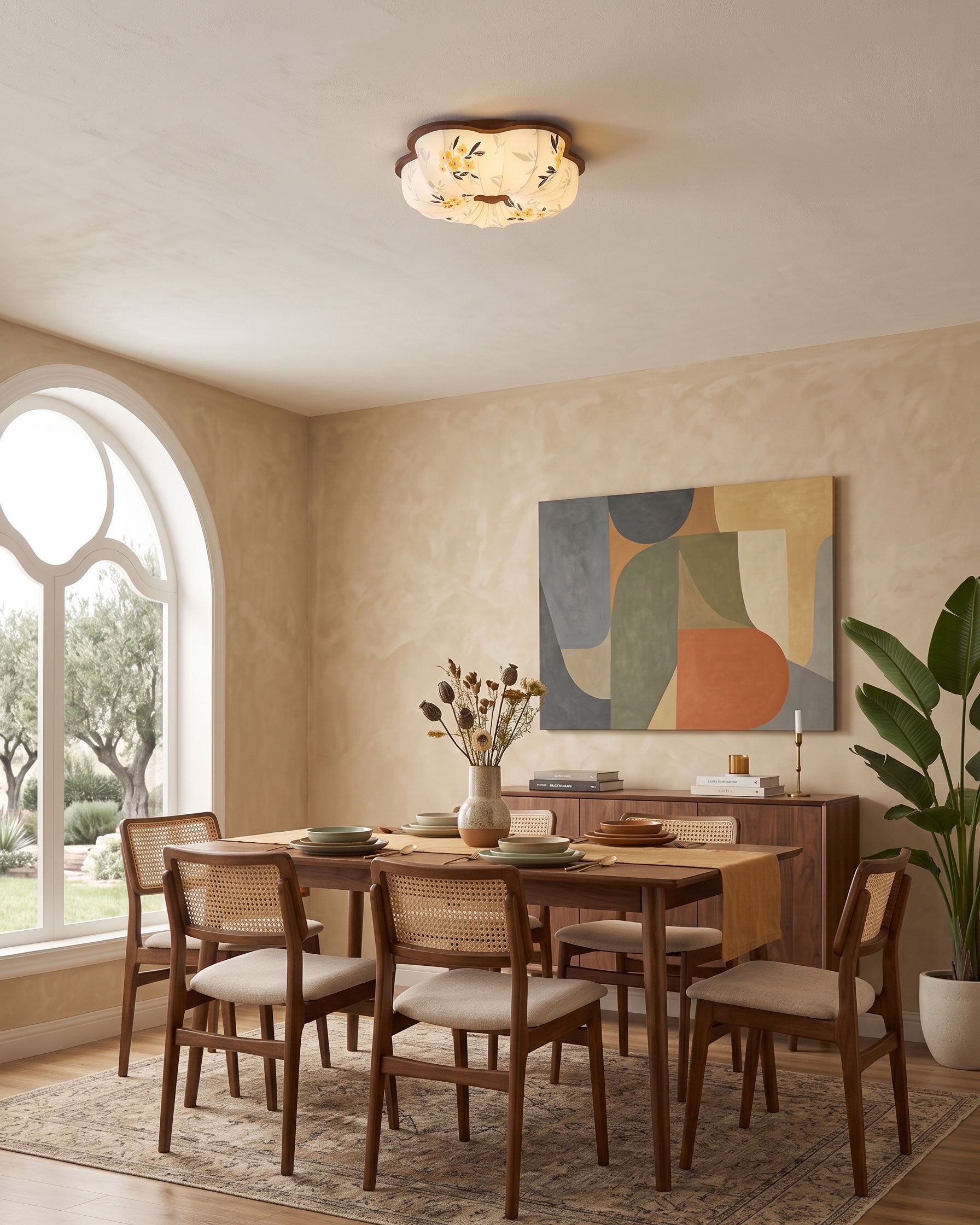 Blythe Scalloped Flush Mount
