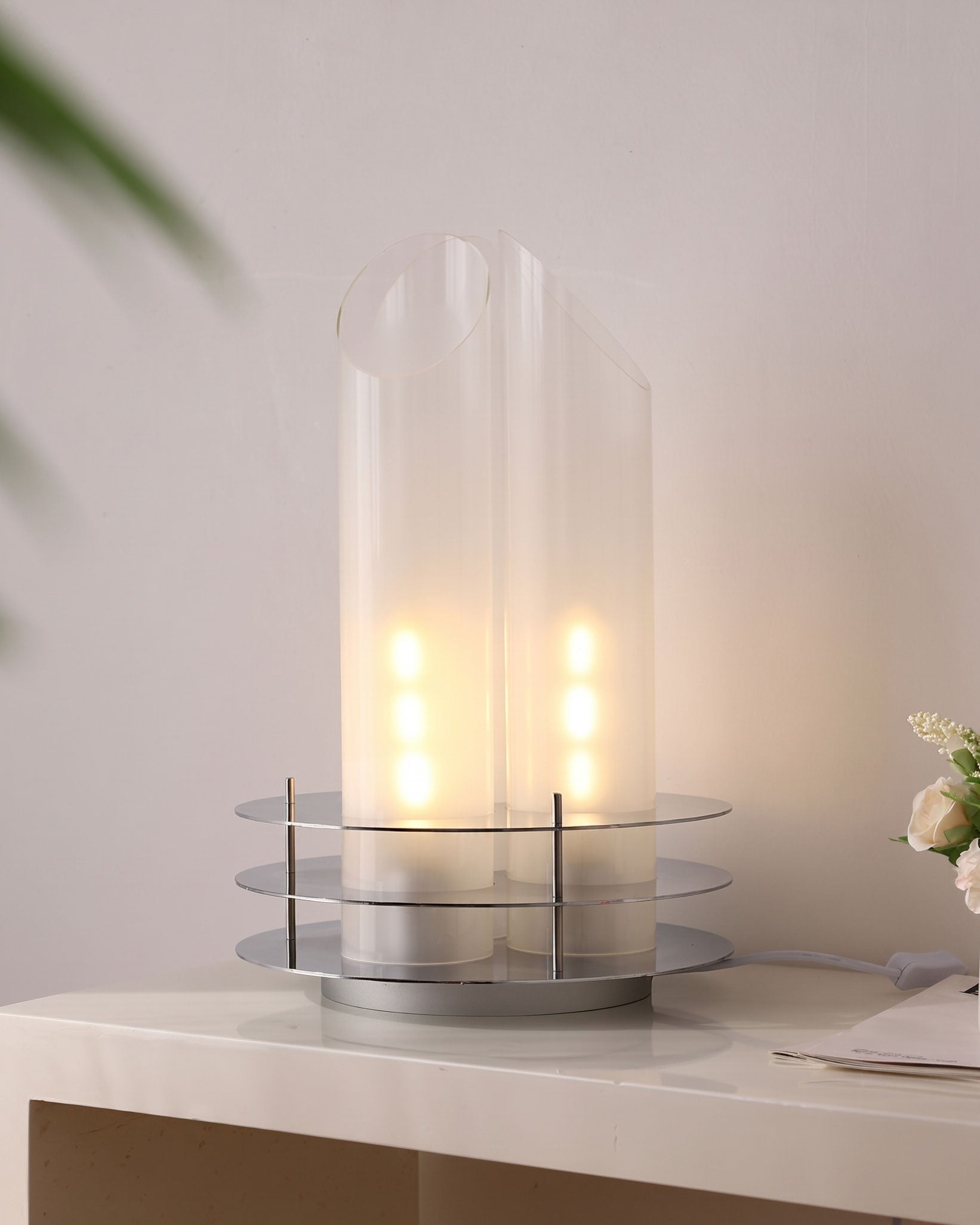 Boden Tubular Glass Table Lamp