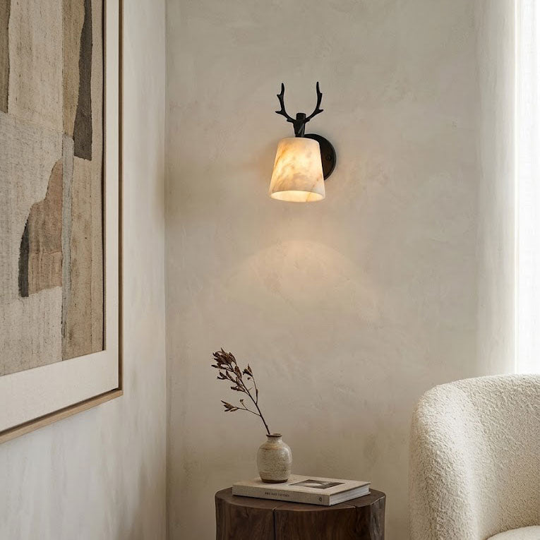 Bodhi Antler Wall Sconce – detail 5
