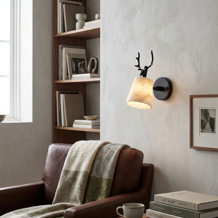 Bodhi Antler Wall Sconce – detail 3