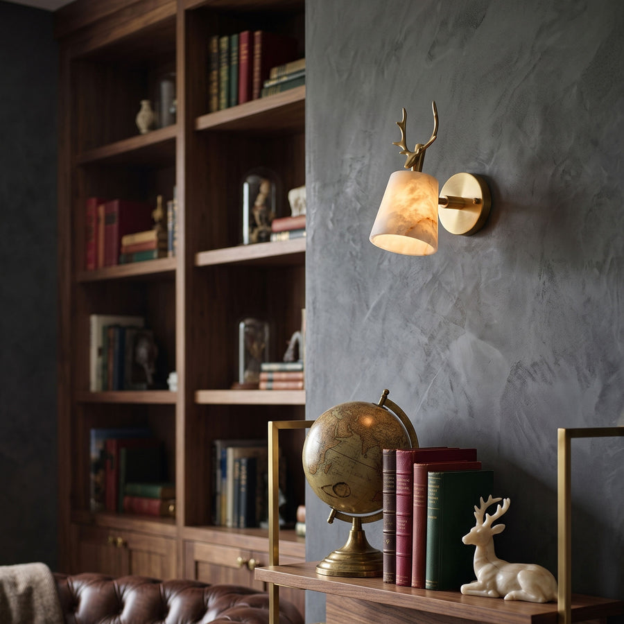 Bodhi Antler Wall Sconce – detail 4