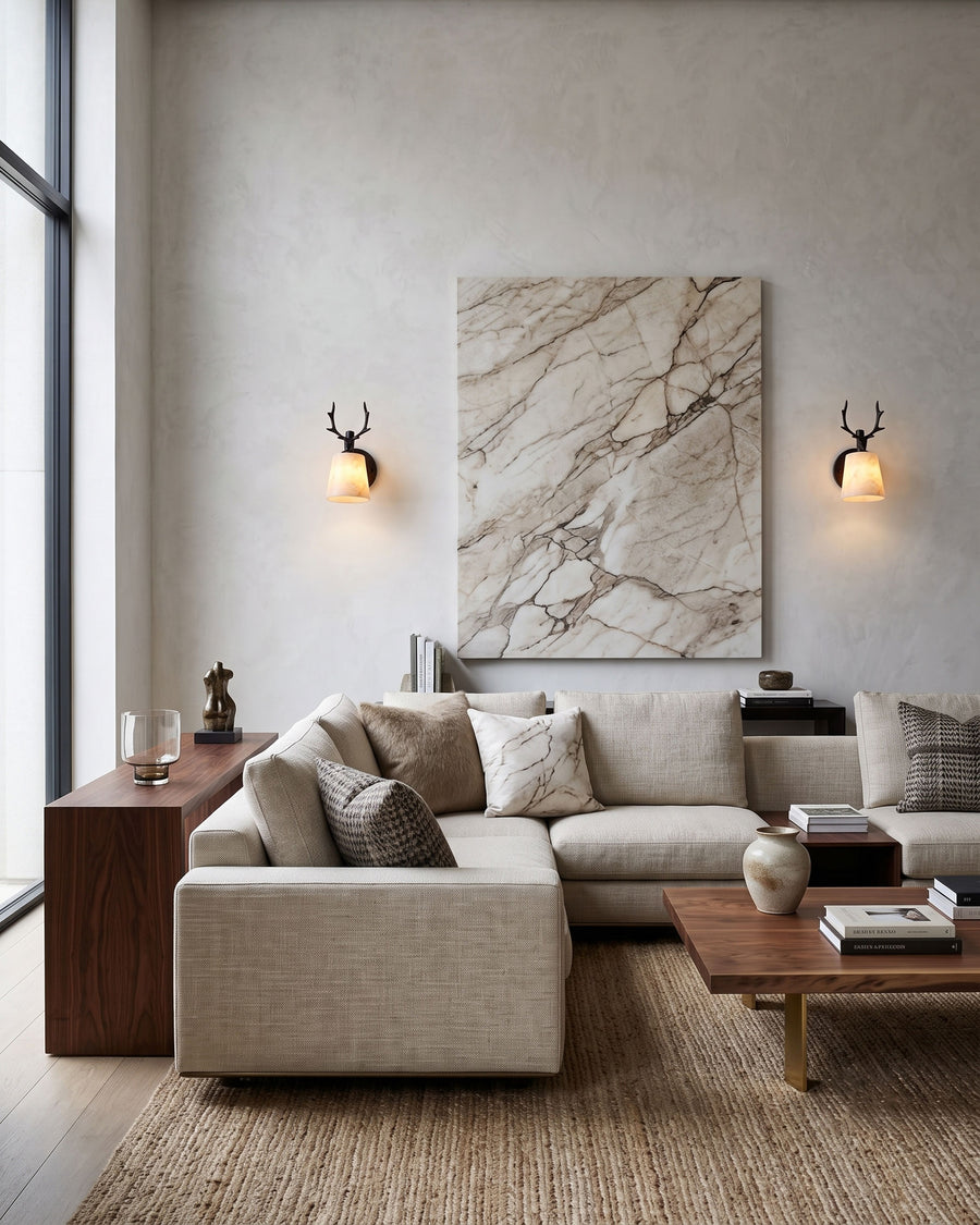Bodhi Antler Wall Sconce – detail 6