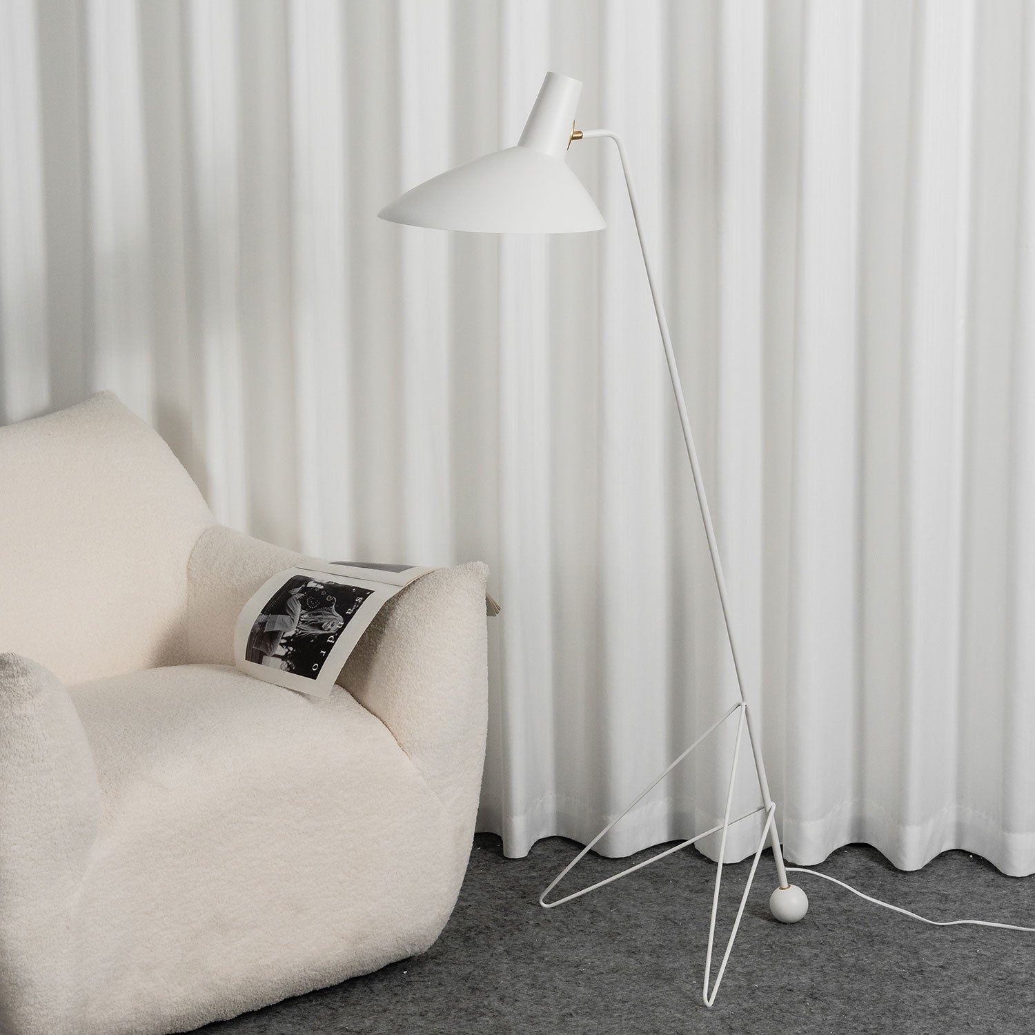 Boman Mid-Century Floor Lamp
