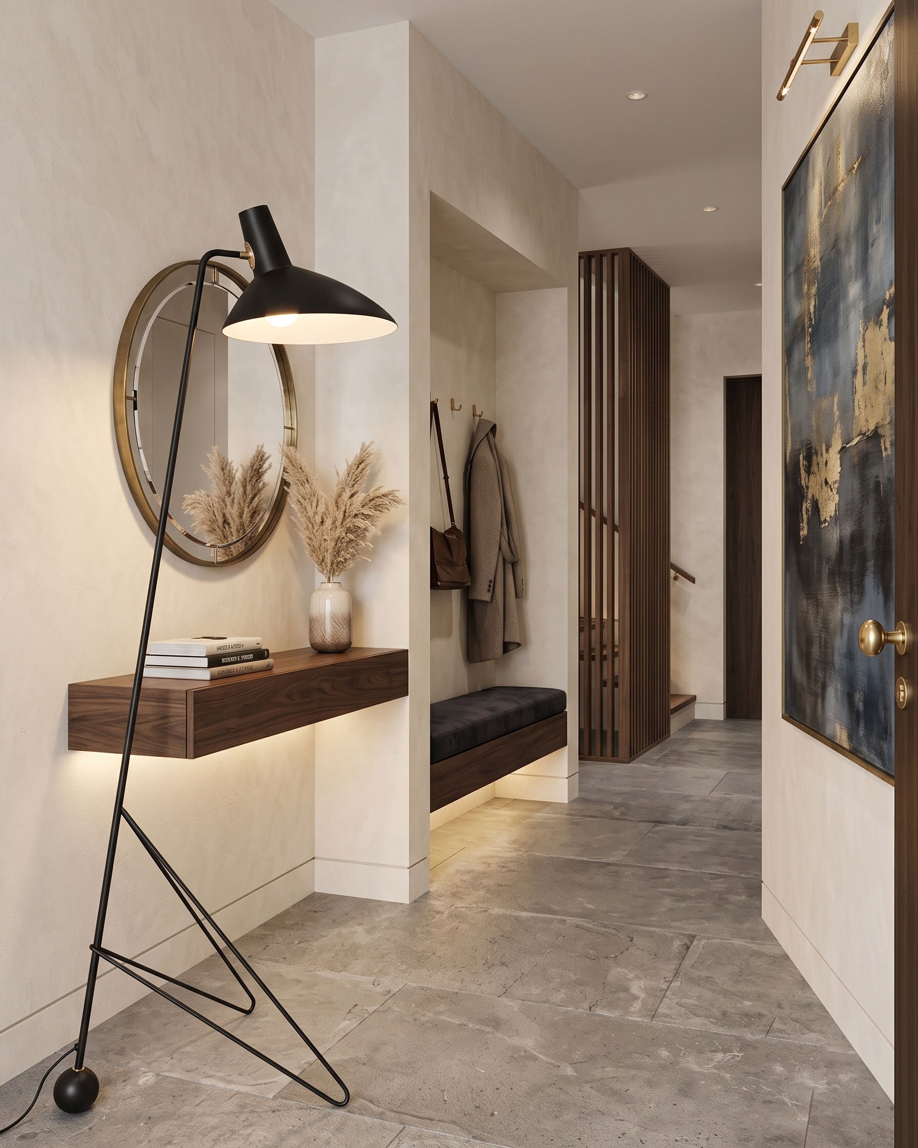 Boman Mid-Century Floor Lamp