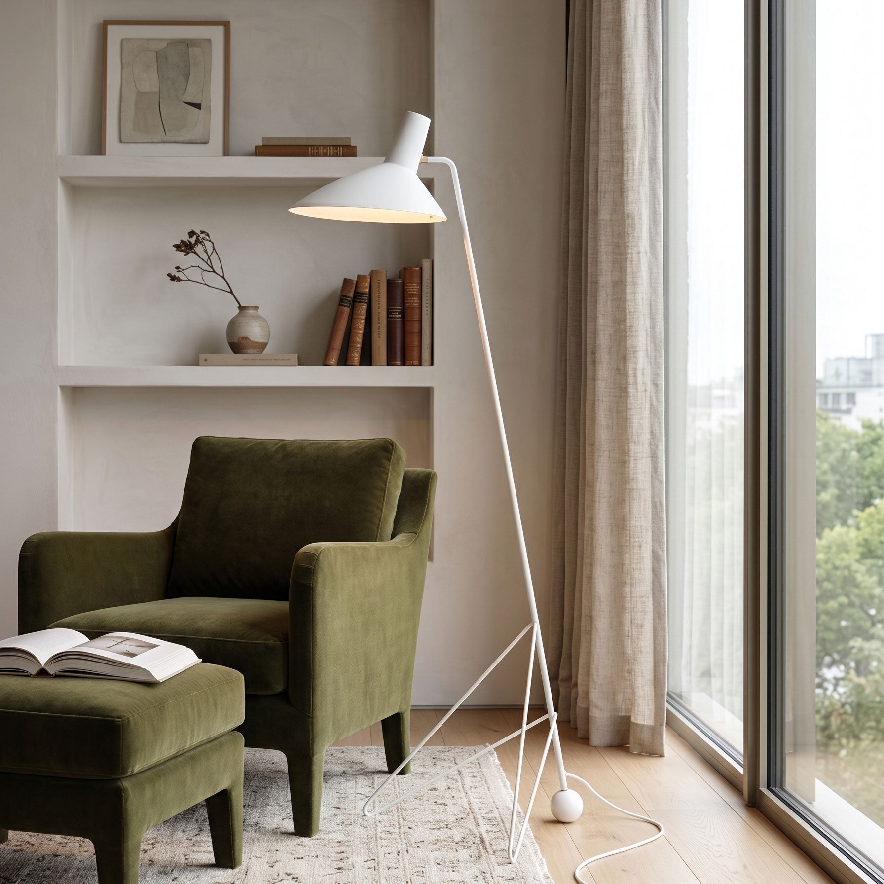 Boman Mid-Century Floor Lamp