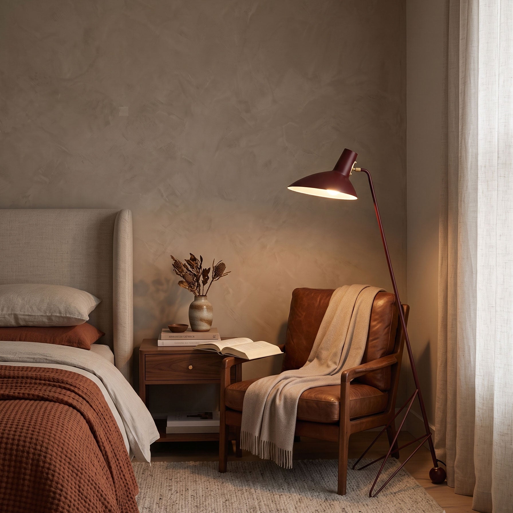 Boman Mid-Century Floor Lamp