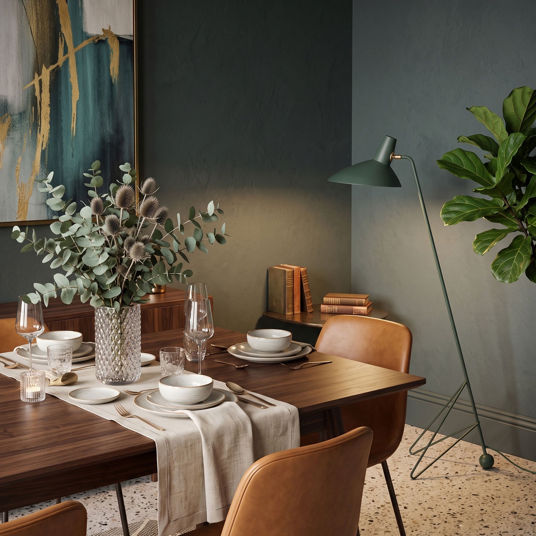Boman Mid-Century Floor Lamp