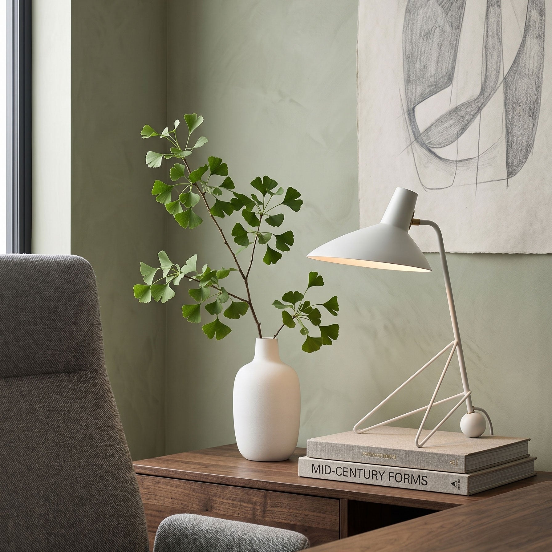 Boman Mid-Century Table Lamp