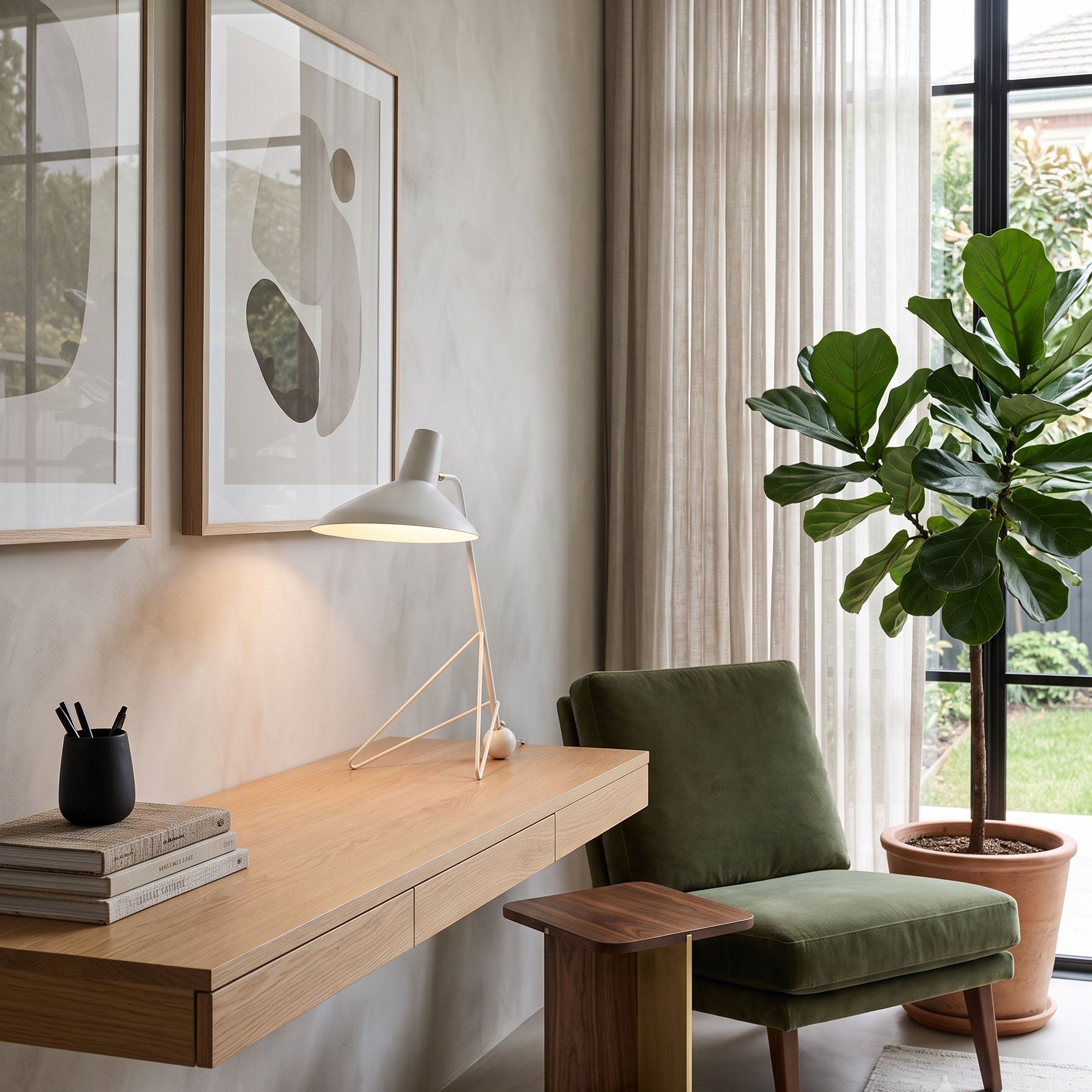 Boman Mid-Century Table Lamp