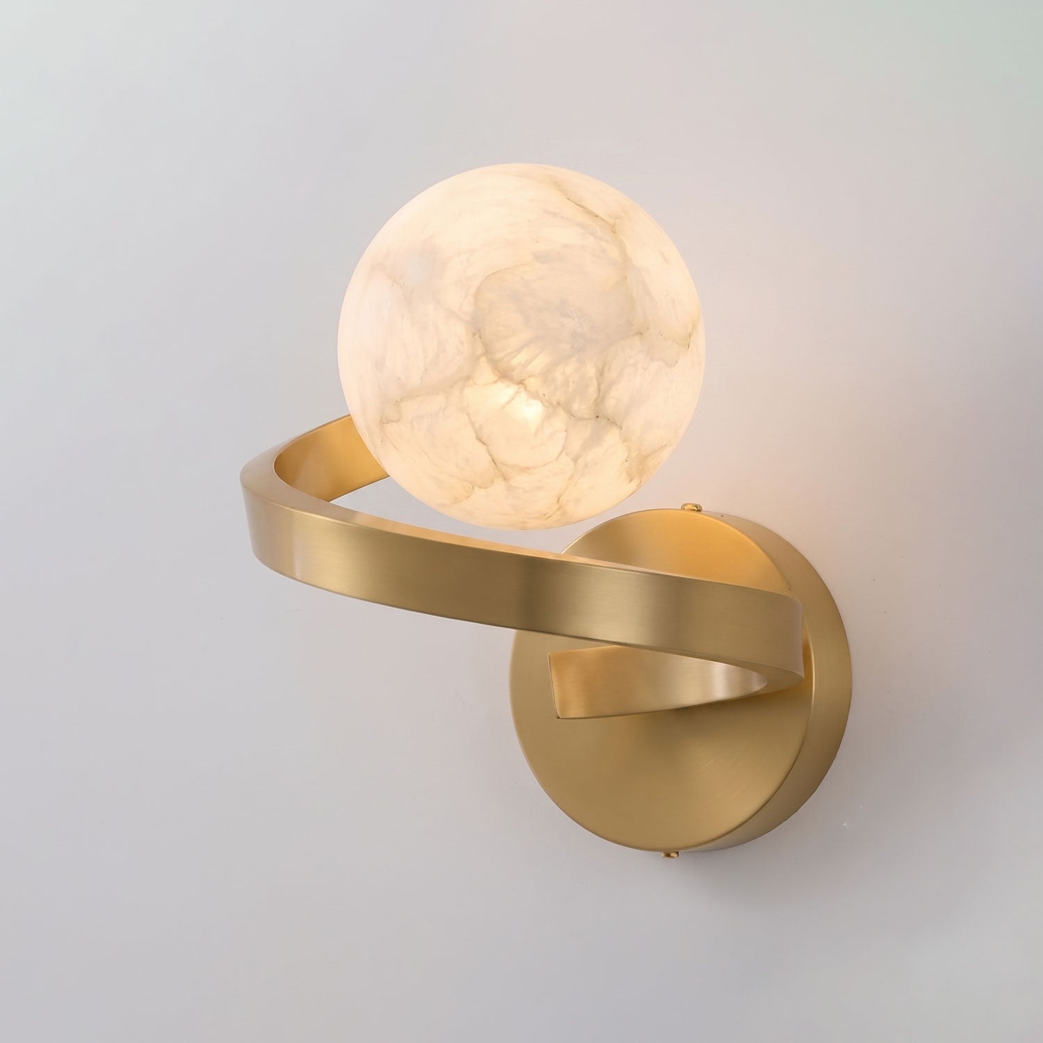 Bram Spanish Alabaster Wall Sconce