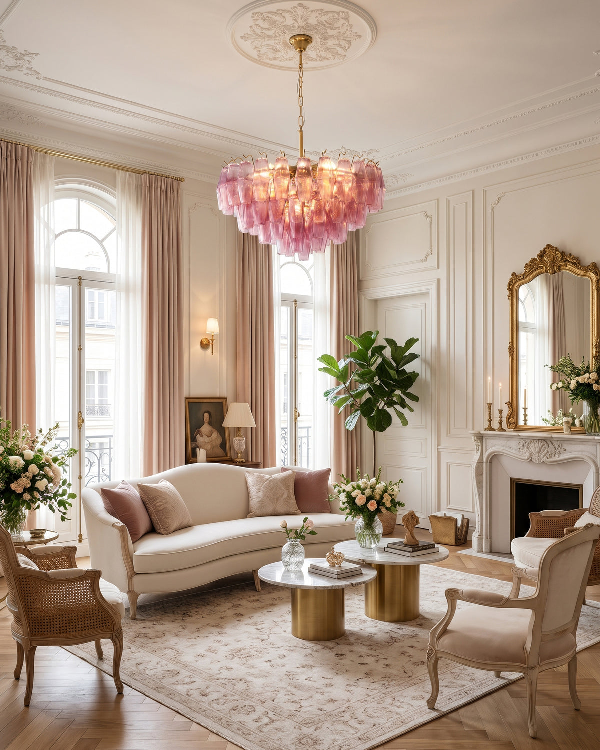 Brannoc Tiered Glass Chandelier