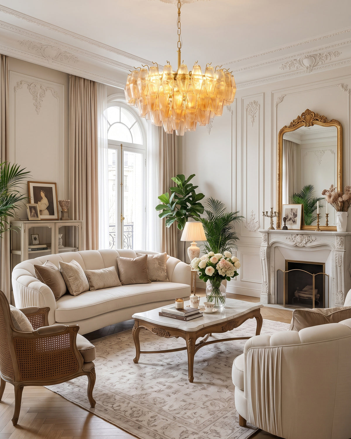 Brannoc Tiered Glass Chandelier