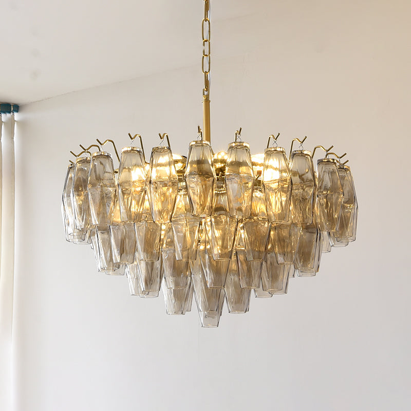 Brannoc Tiered Glass Chandelier