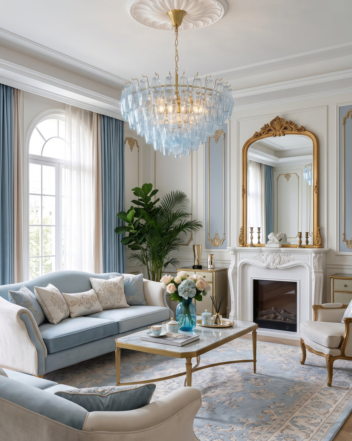 Brannoc Tiered Glass Chandelier
