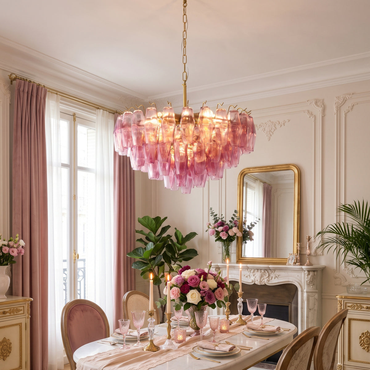 Brannoc Tiered Glass Chandelier