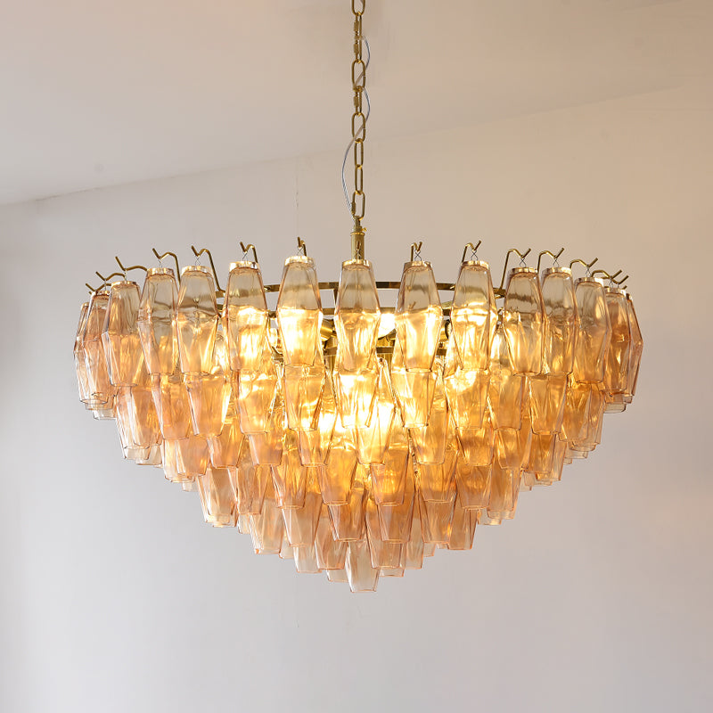 Brannoc Tiered Glass Chandelier