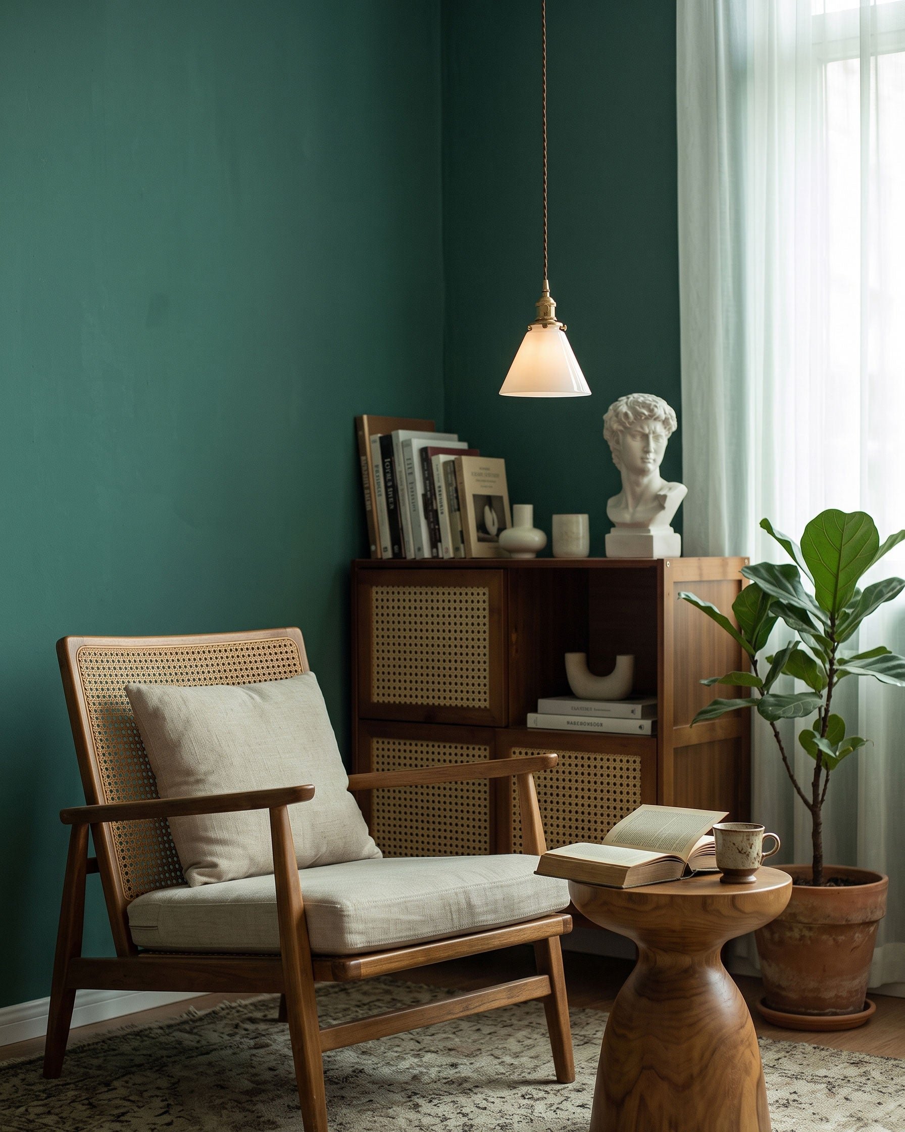 Brenner Colored Glass Pendant Light
