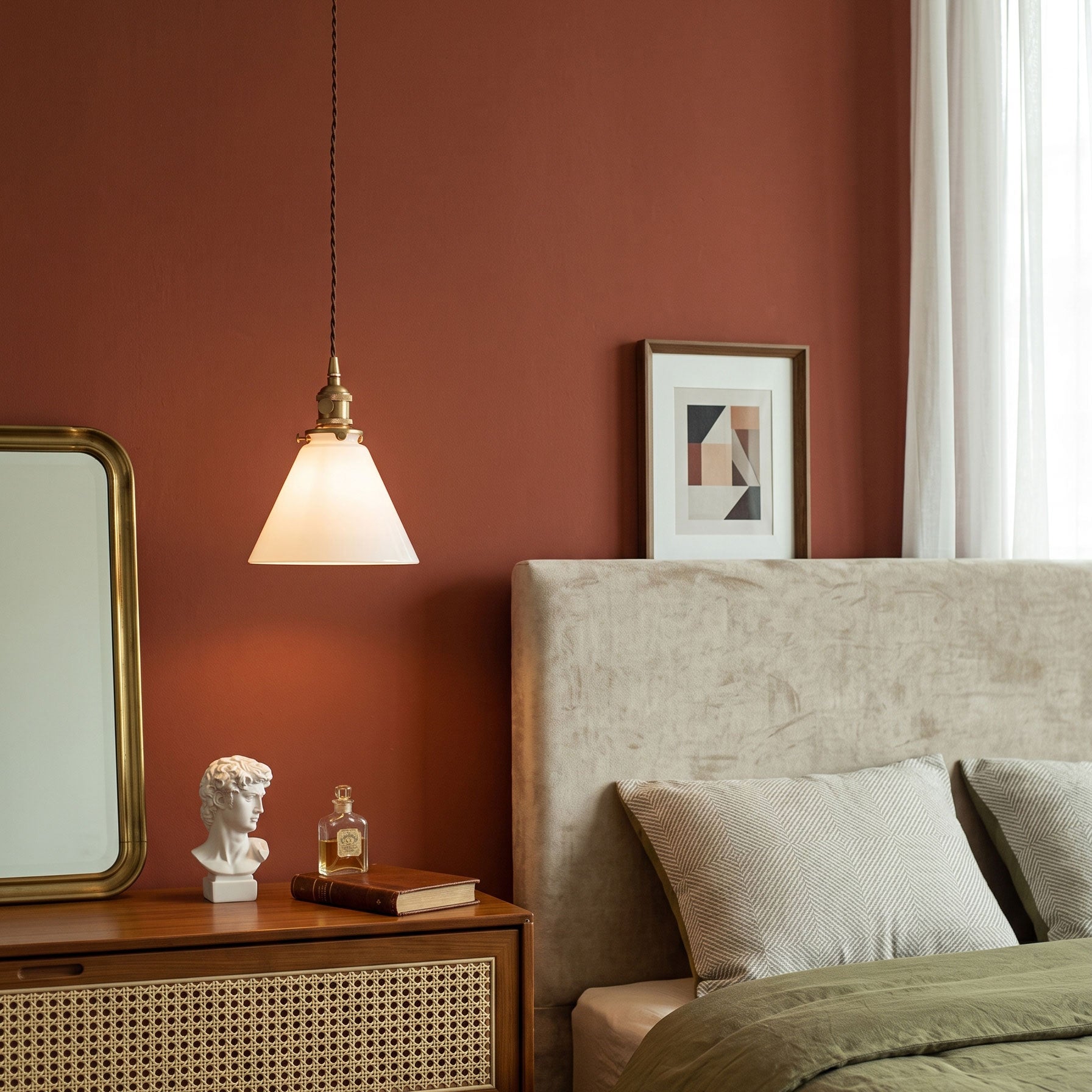 Brenner Colored Glass Pendant Light