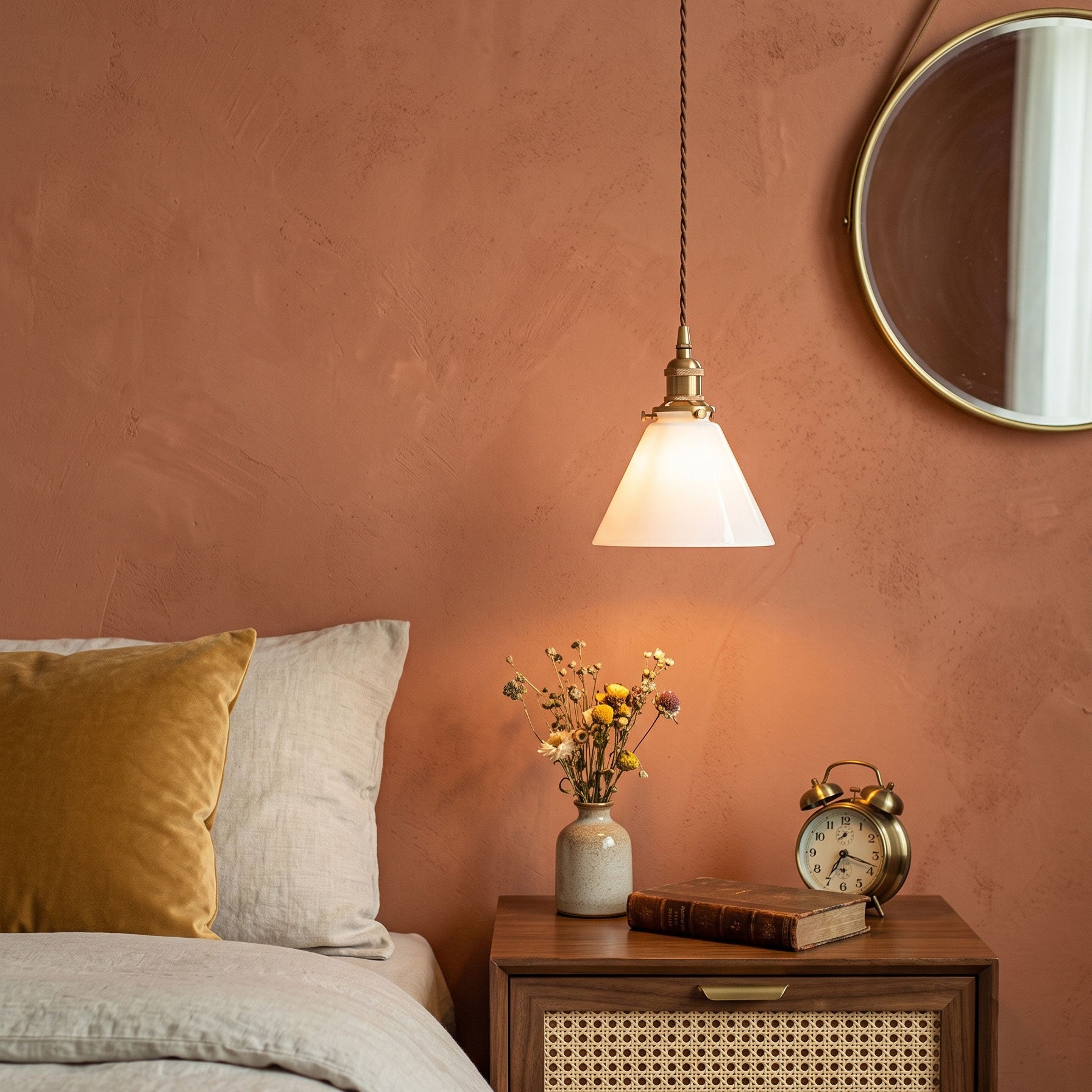 Brenner Colored Glass Pendant Light