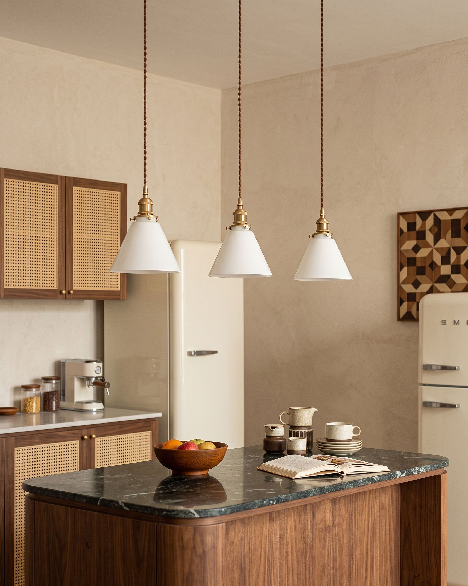 Brenner Colored Glass Pendant Light