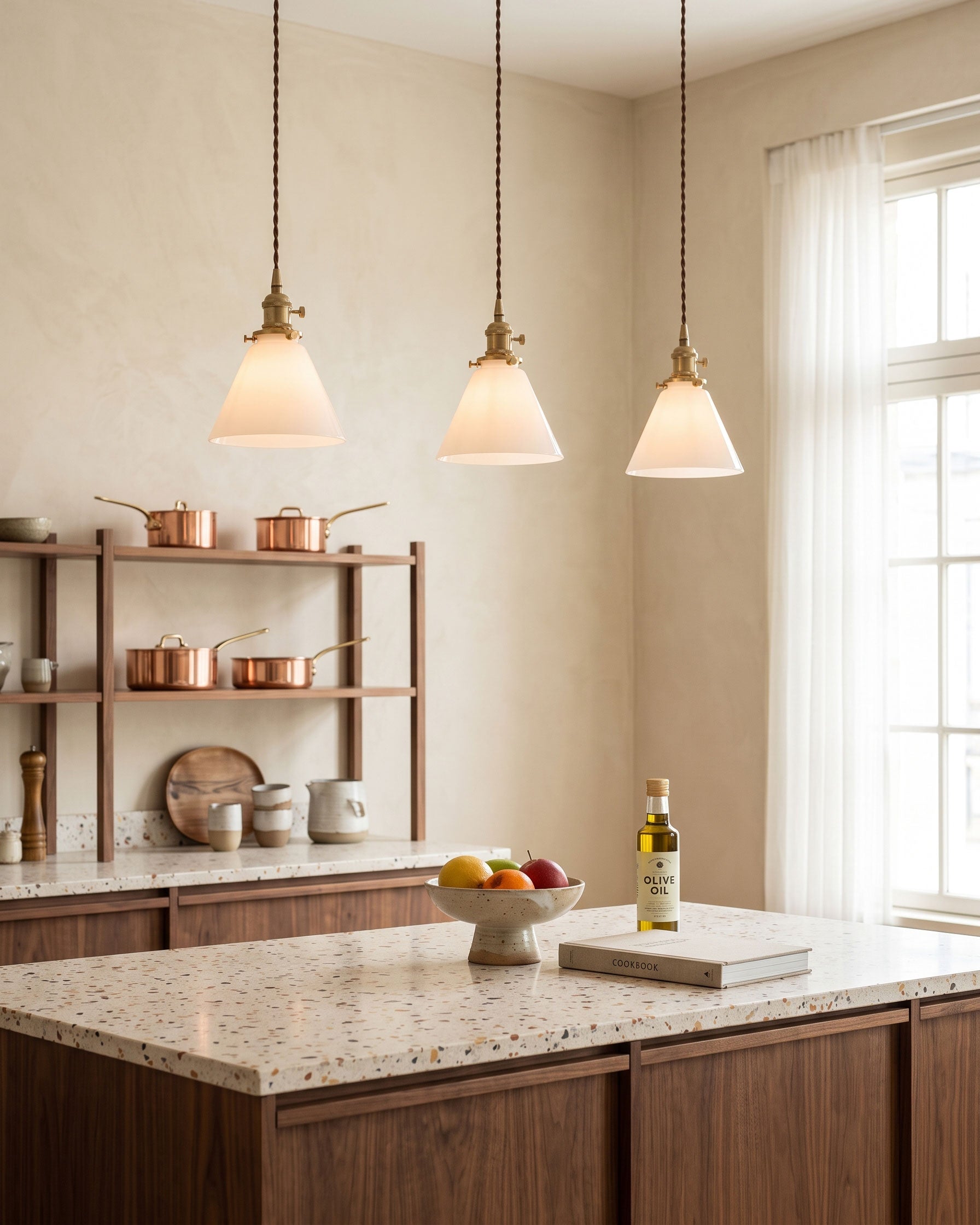 Brenner Colored Glass Pendant Light
