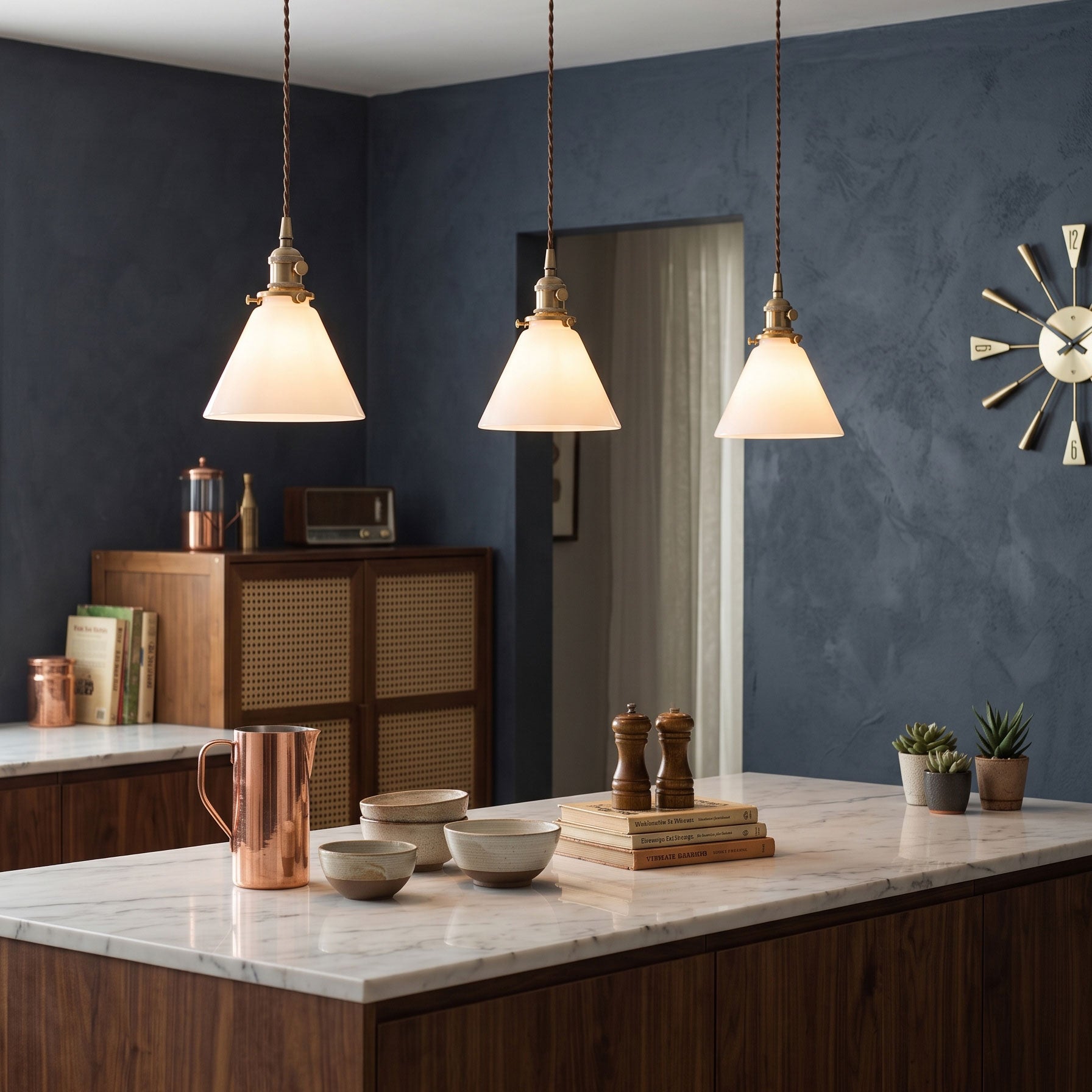 Brenner Colored Glass Pendant Light