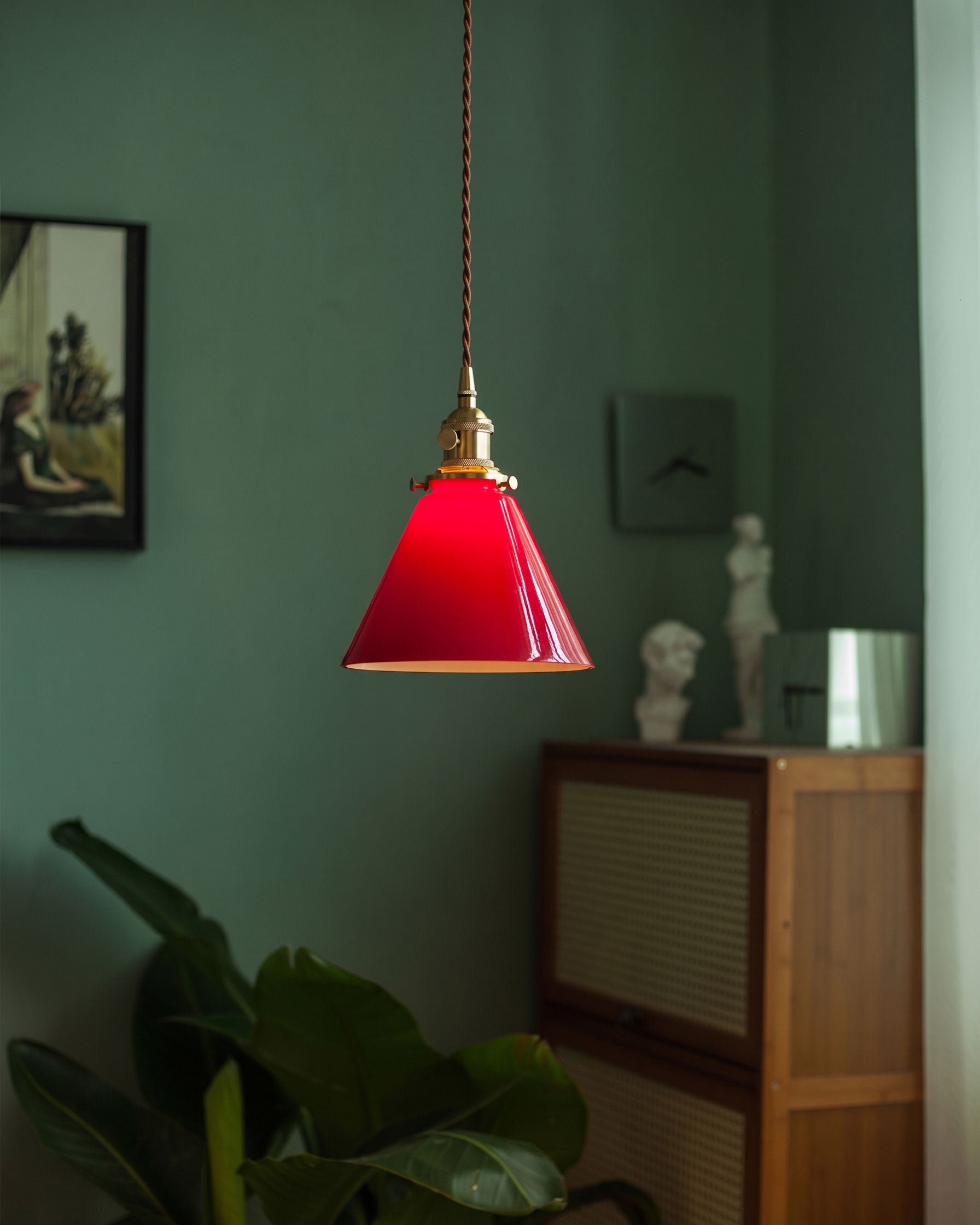 Brenner Colored Glass Pendant Light