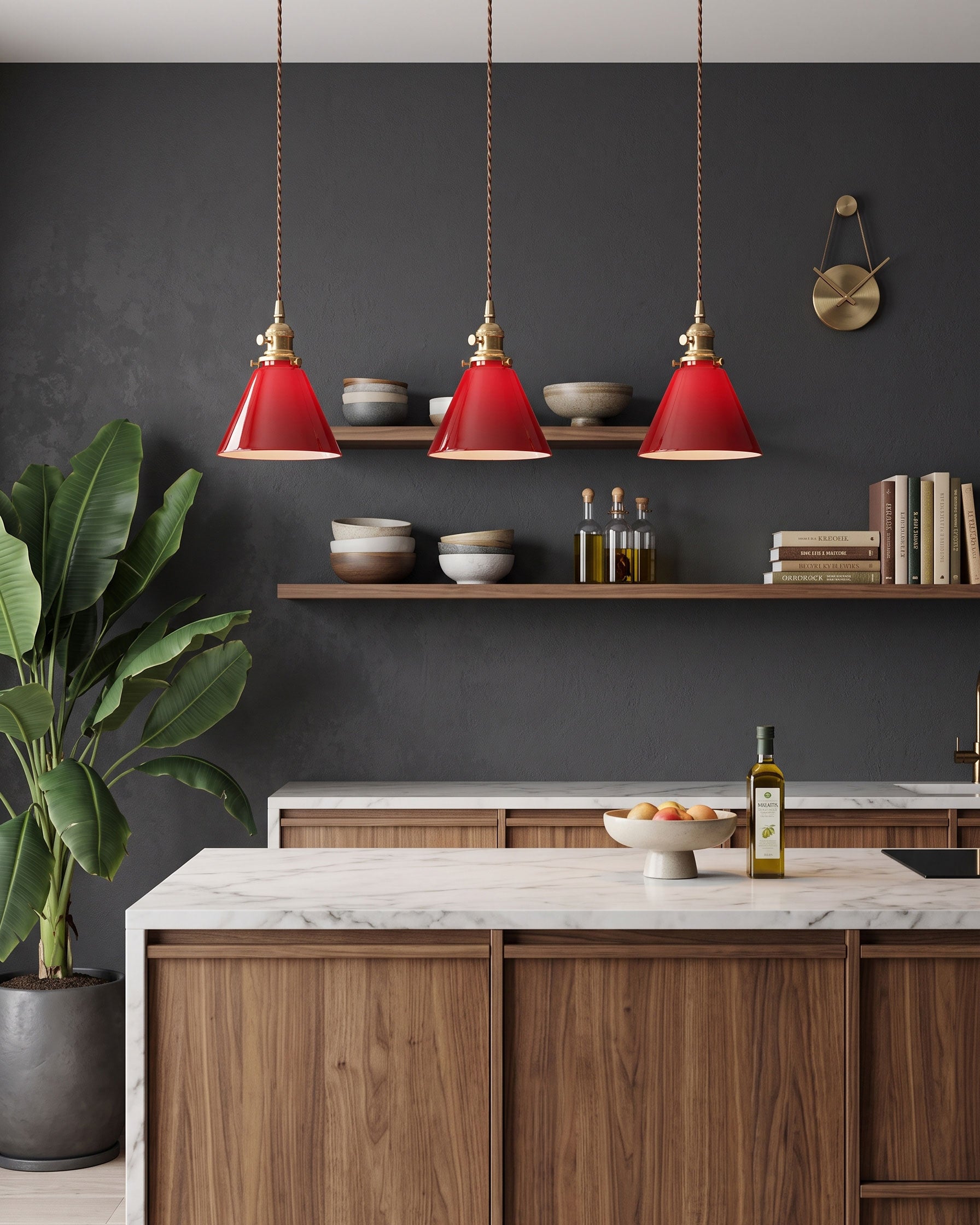 Brenner Colored Glass Pendant Light