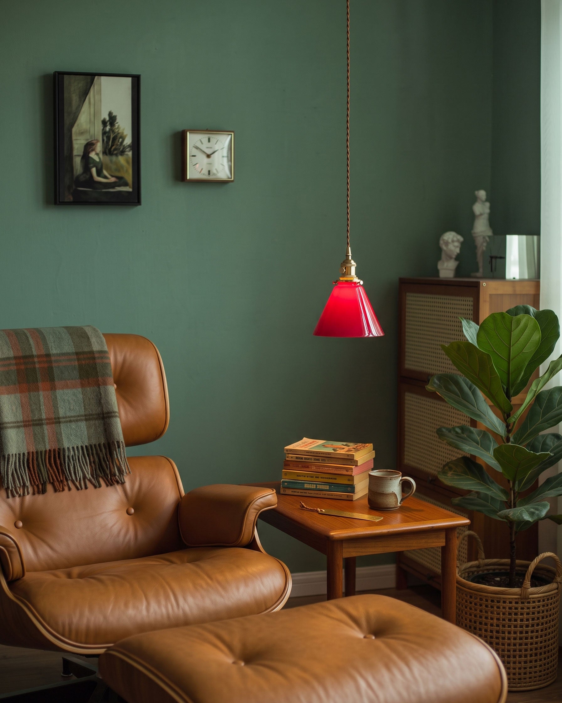 Brenner Colored Glass Pendant Light