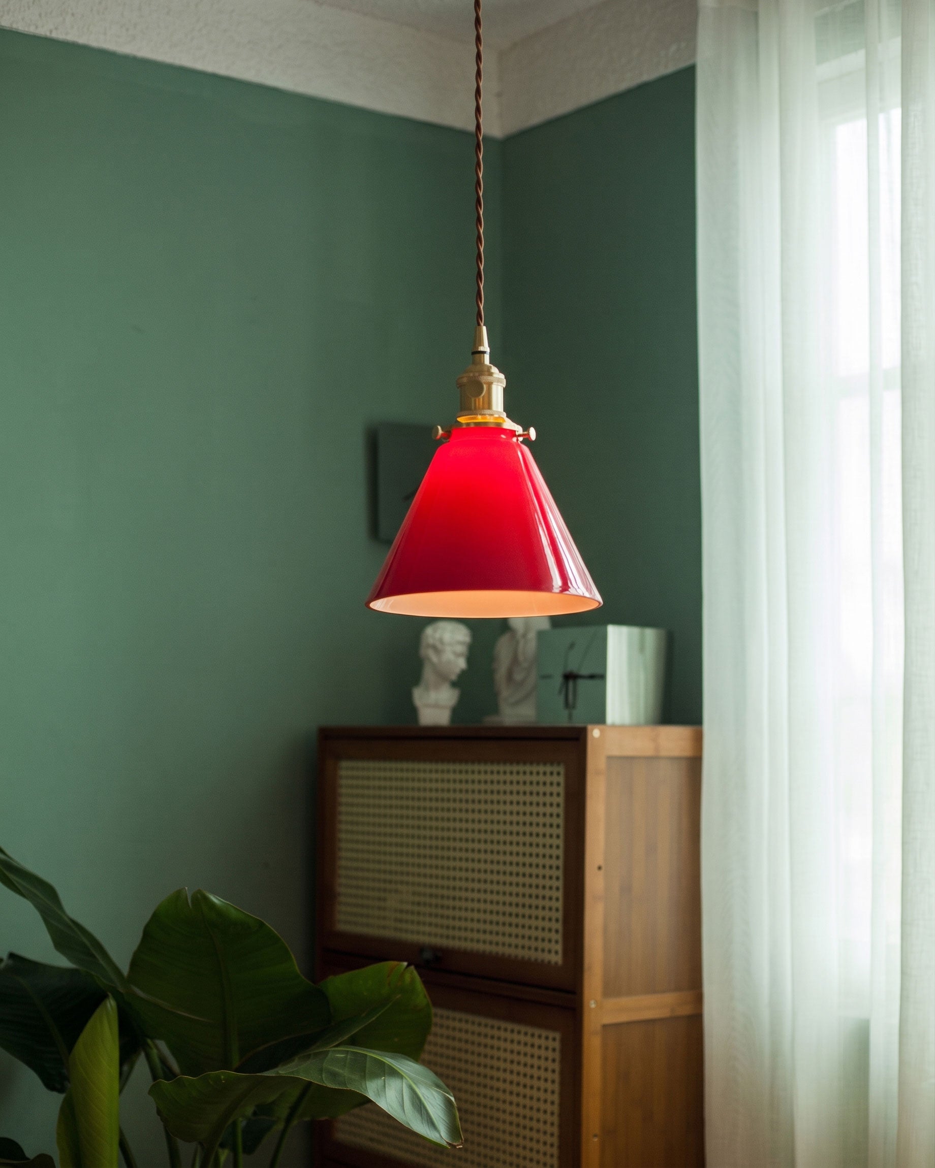 Brenner Colored Glass Pendant Light