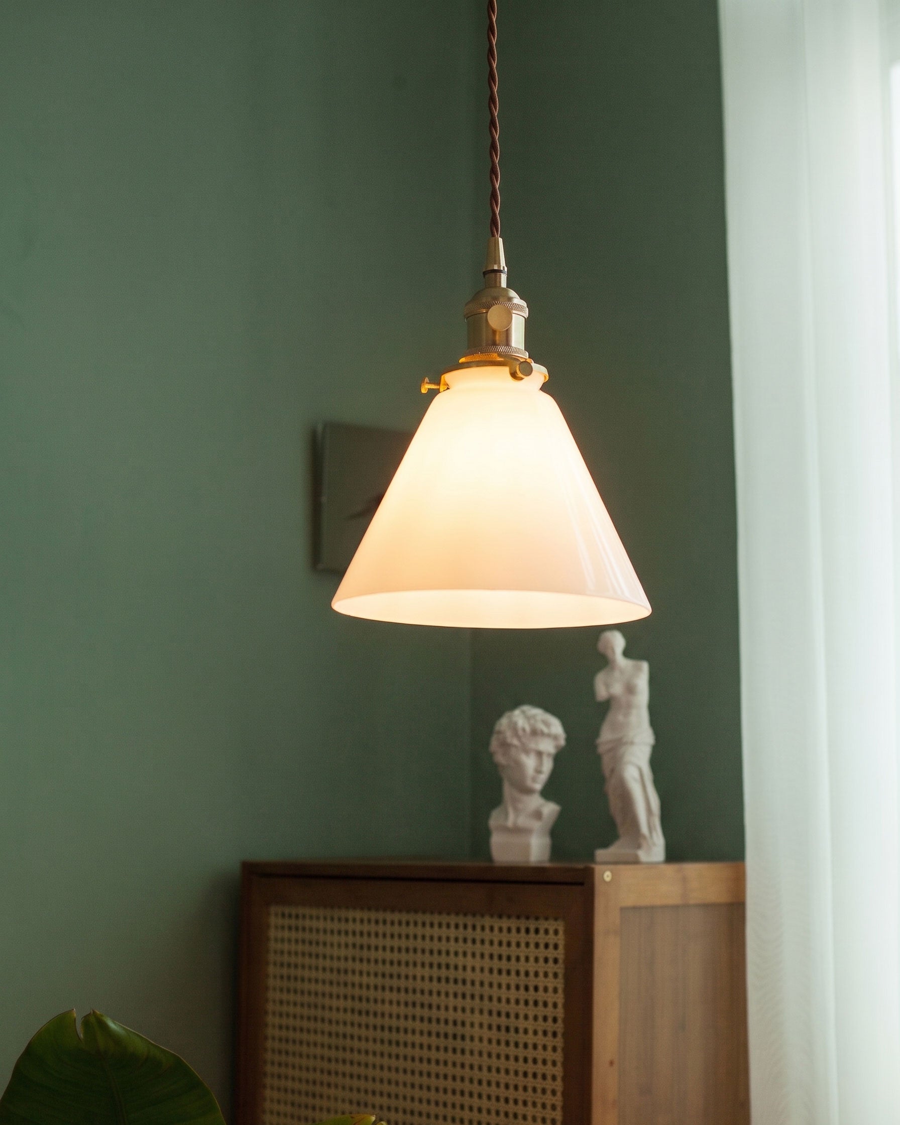 Brenner Colored Glass Pendant Light