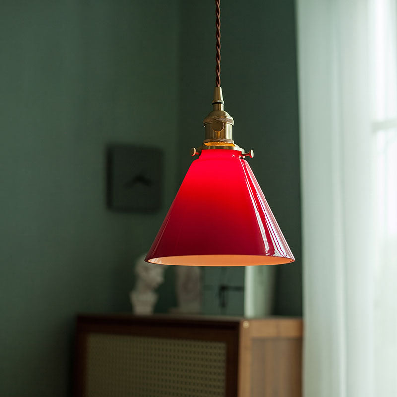 Brenner Colored Glass Pendant Light