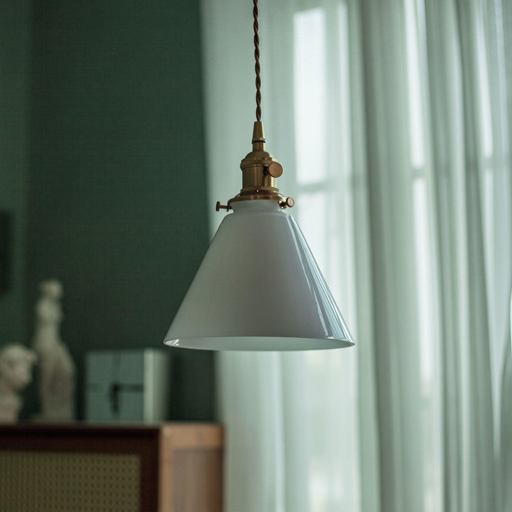 Brenner Colored Glass Pendant Light