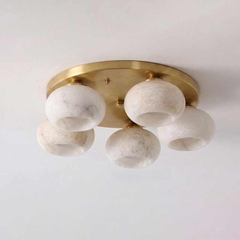 Bria Alabaster Semi-Flush Mount