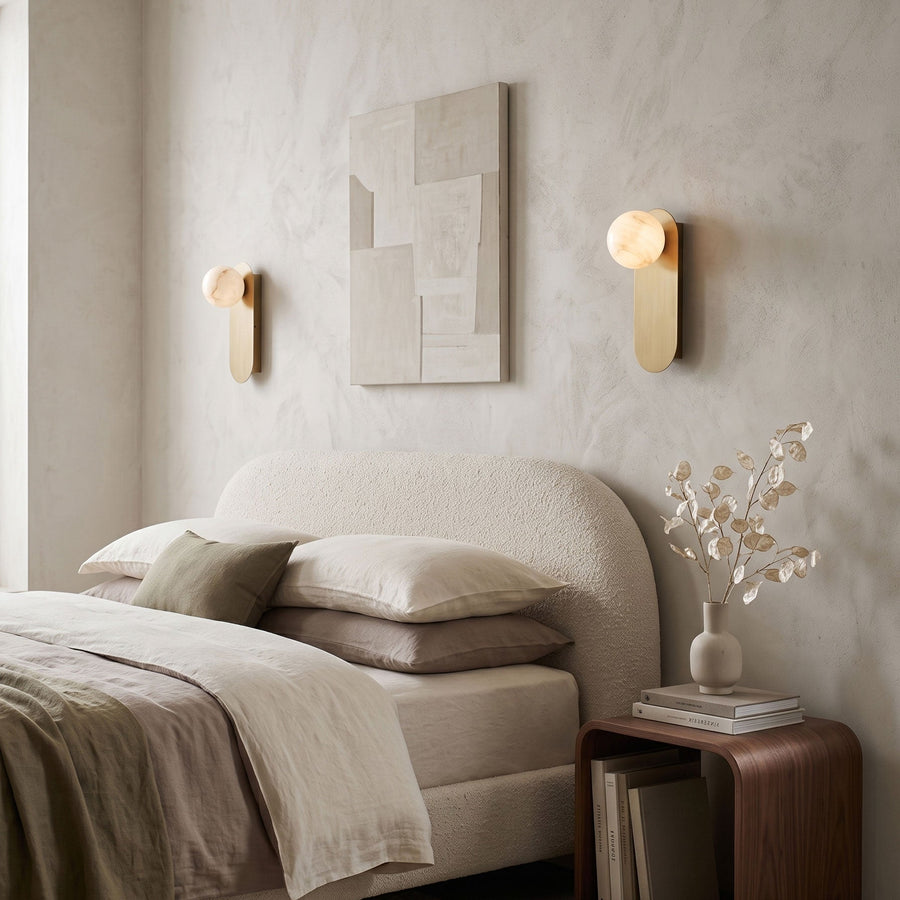 Bria Alabaster Wall Sconce – detail 3
