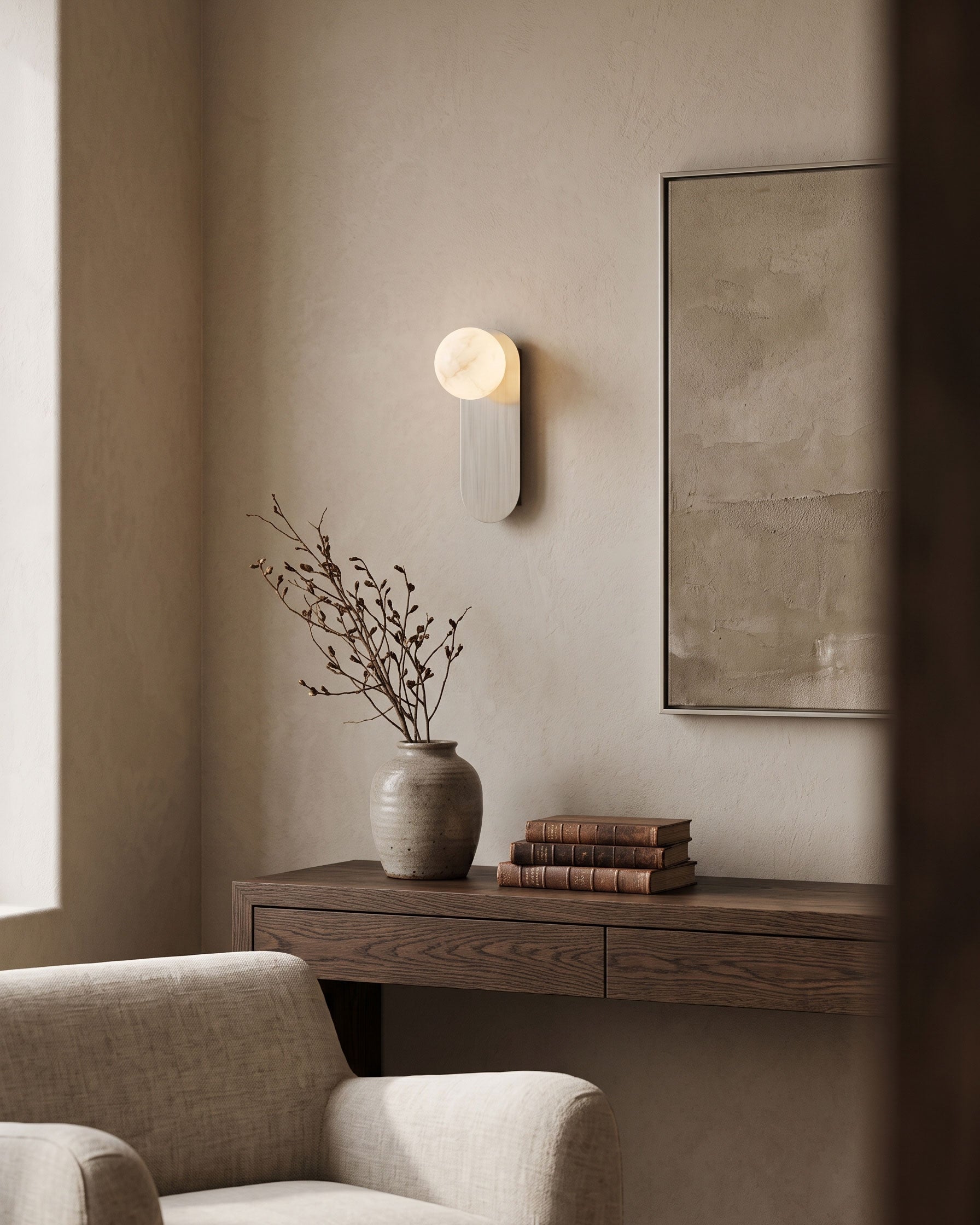 Bria Alabaster Wall Sconce