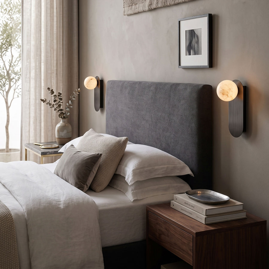 Bria Alabaster Wall Sconce – detail 4