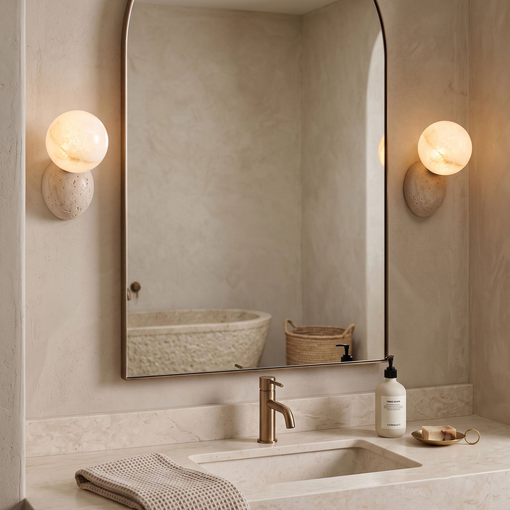 Brias Alabaster Wall Sconce
