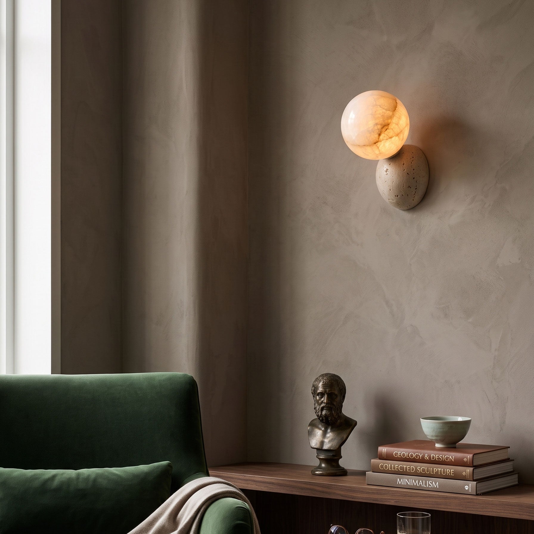 Brias Alabaster Wall Sconce